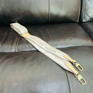 Brand New Louis Vuitton Beige Jacquard Adjustable Strap
